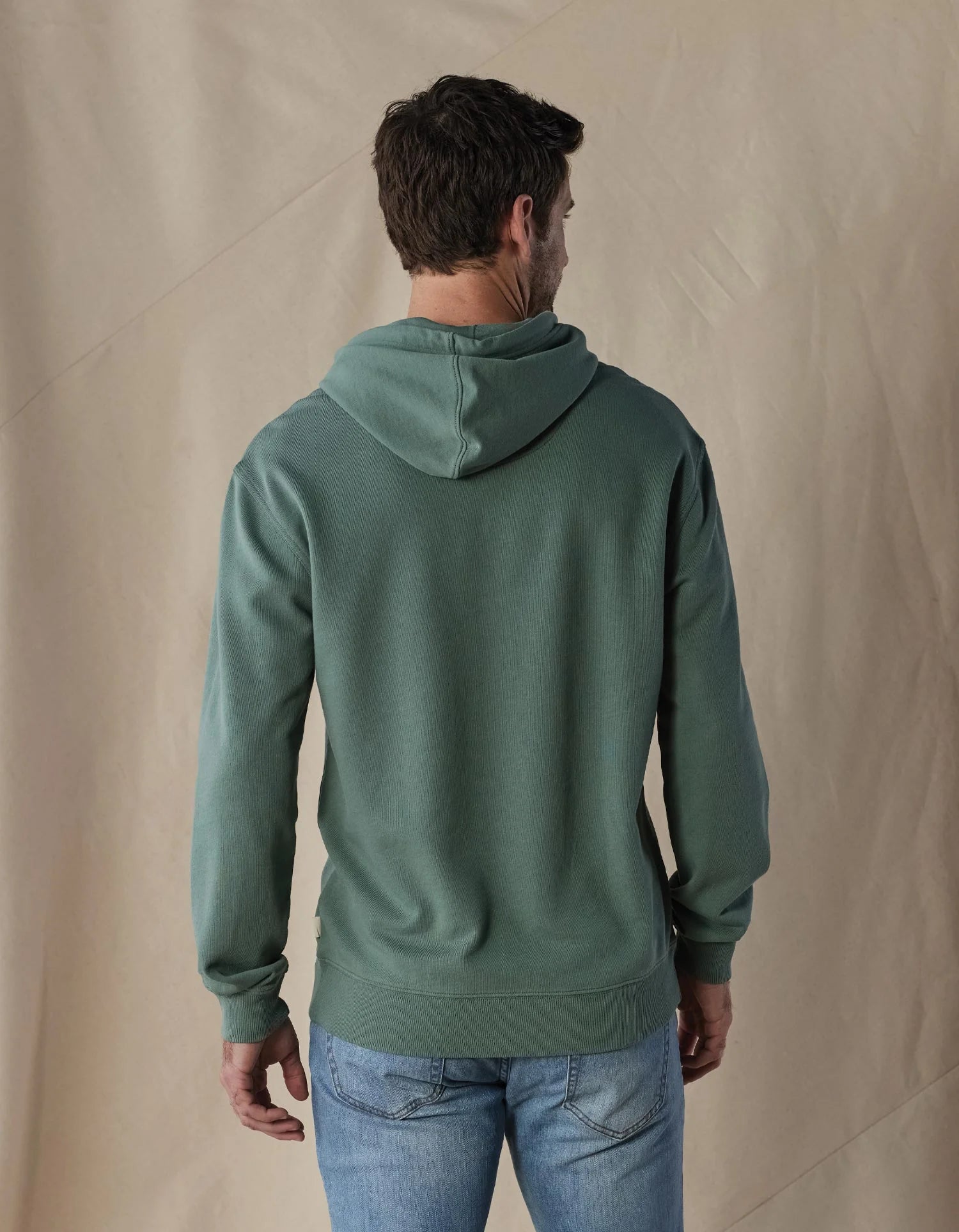 'The Normal Brand Cole Terry Hoodie' in 'Pine' colour