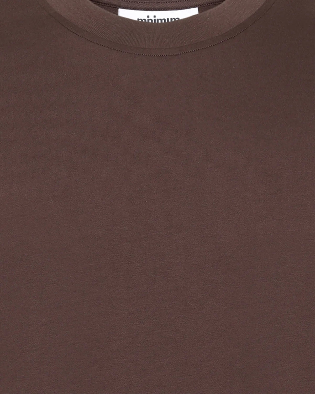 'Minimum Aarhus G029 Tee' in 'Coffee Bean' colour