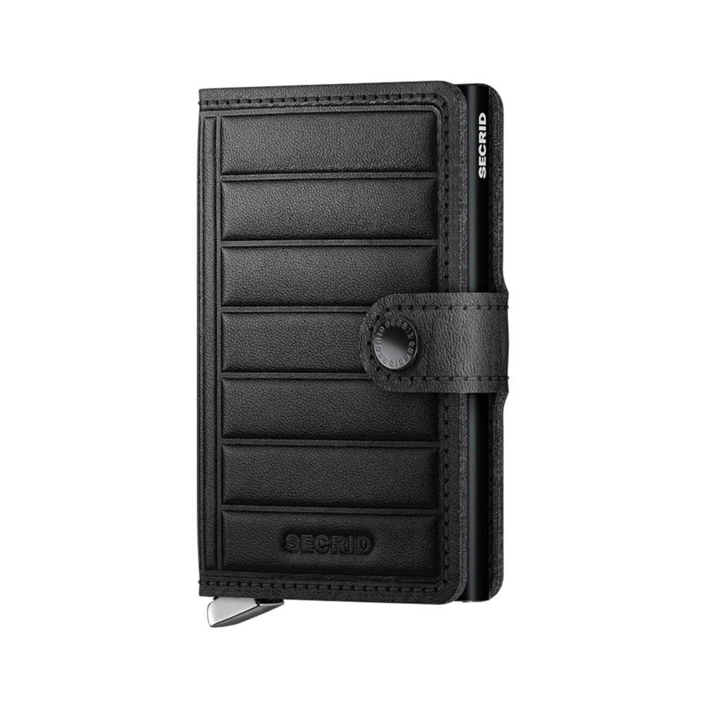 'Secrid Miniwallet - Premium Emboss Lines' in 'Black' colour