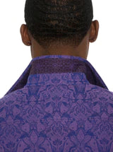 Robert Graham Highland 3 Button Up L/S Dress Shirt - Purple - 3 - Tops - Button Up Dress Shirt