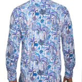 Robert Graham Colcorsa Button Up L/S Dress Shirt - Blue/Purple - 3 - Tops - Button Up Dress Shirt