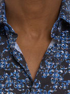 Robert Graham Merano Button Up L/S Dress Shirt - Dk. Navy - 5 - Tops - Button Up Dress Shirt
