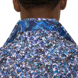Robert Graham Fondo Button Up L/S Dress Shirt - Blue - 4 - Tops - Button Up Dress Shirt