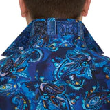 Robert Graham Tangier Button Up L/S Dress Shirt - Blue - 5 - Tops - Button Up Dress Shirt