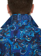 Robert Graham Tangier Button Up L/S Dress Shirt - Blue - 5 - Tops - Button Up Dress Shirt