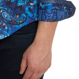 Robert Graham Tangier Button Up L/S Dress Shirt - Blue - 2 - Tops - Button Up Dress Shirt