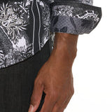 Robert Graham Rabat Button Up L/S Dress Shirt - Black - 2 - Tops - Button Up Dress Shirt
