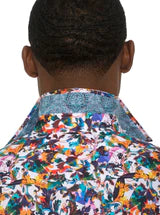 Robert Graham Como Button Up L/S Dress Shirt - Multi - 4 - Tops - Button Up Dress Shirt