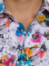 Robert Graham Waldorf Button Up L/S Dress Shirt - Multi - 4 - Tops - Button Up Dress Shirt