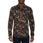 'Robert Graham The Leo Button Up L/S Dress Shirt' in 'Black' colour