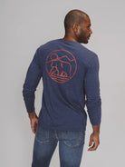 Normal Brand Ls Mountain Bear - Navy - 2 - Tops - Long sleeve shirt