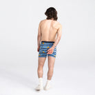'SAXX Ultra Super Soft Boxer Brief - Lazy River' in 'Blue' colour