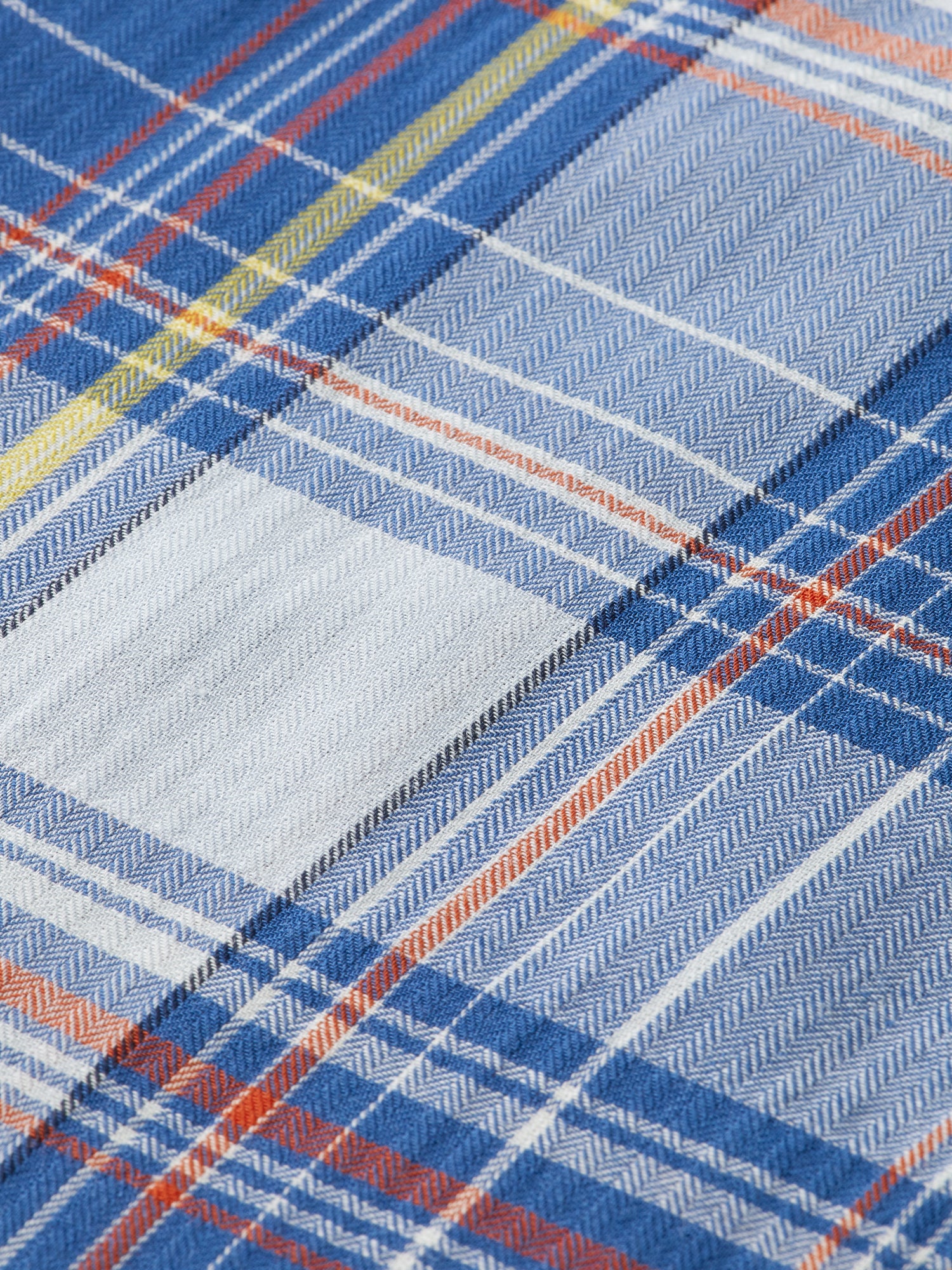 'Scotch & Soda Lightweight Seersucker Shirt' in 'Blue Check' colour