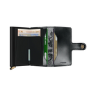 'Secrid Miniwallet - Premium Stitch Floral' in 'Black' colour