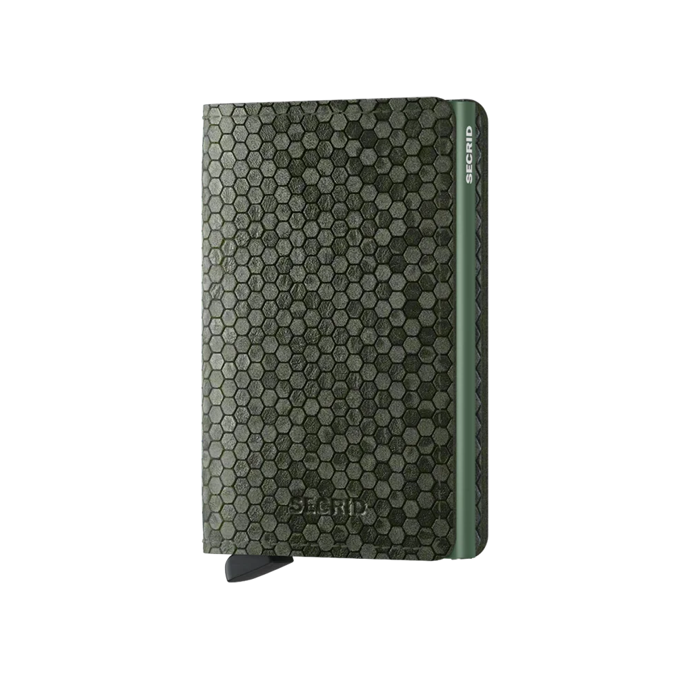 'Secrid Slimwallet - Hexagon' in 'Green' colour