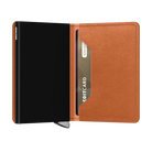 'Secrid Slimwallet - Premium Basco' in 'Cognac' colour