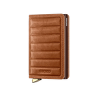 'Secrid Slimwallet - Premium Emboss Lines' in 'Cognac' colour