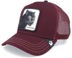 'Goorin Bros. The Panther Trucker Hat' in 'Maroon' colour