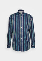 Scotch & Soda Essential Oxford Stripe Shirt - Navy - 1 - Tops - Shirts (Long Sleeve)
