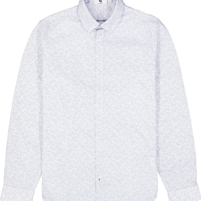 Garcia Circle Print Button Up - White - 3 - Tops - Long sleeve shirt