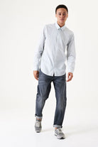 Garcia Circle Print Button Up - White - 1 - Tops - Long sleeve shirt