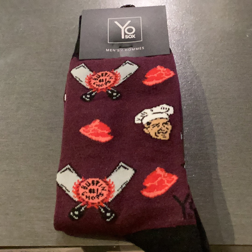 Yo Sox Bustin Chops Crew Socks Multi
