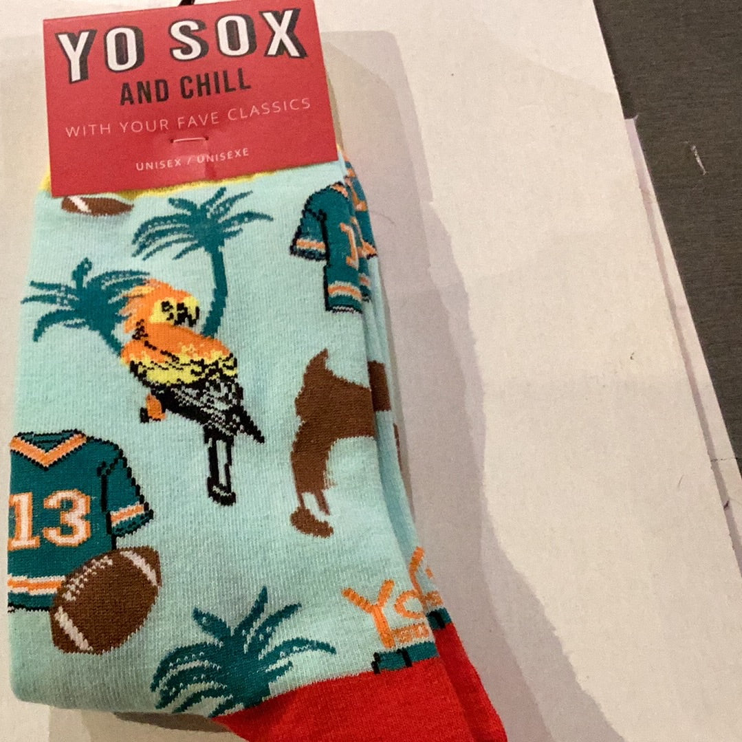Yo Sox Miami Adventure Crew Socks Multi