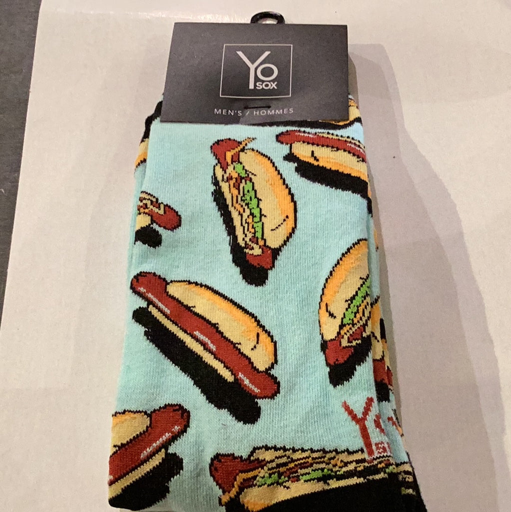 Yo Sox Hotdogs Crew Socks Multi