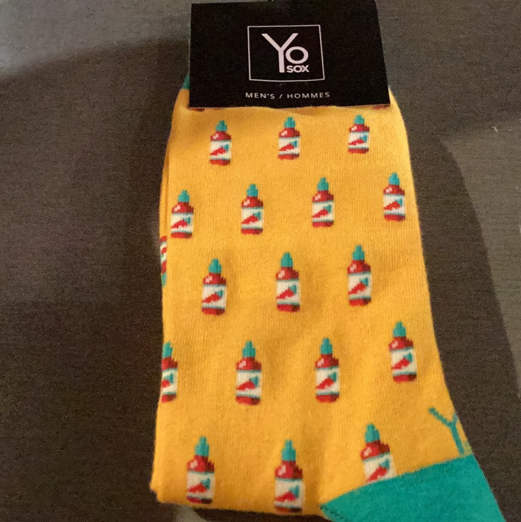 Yo Sox Mini Hot Sauce Crew Socks Multi