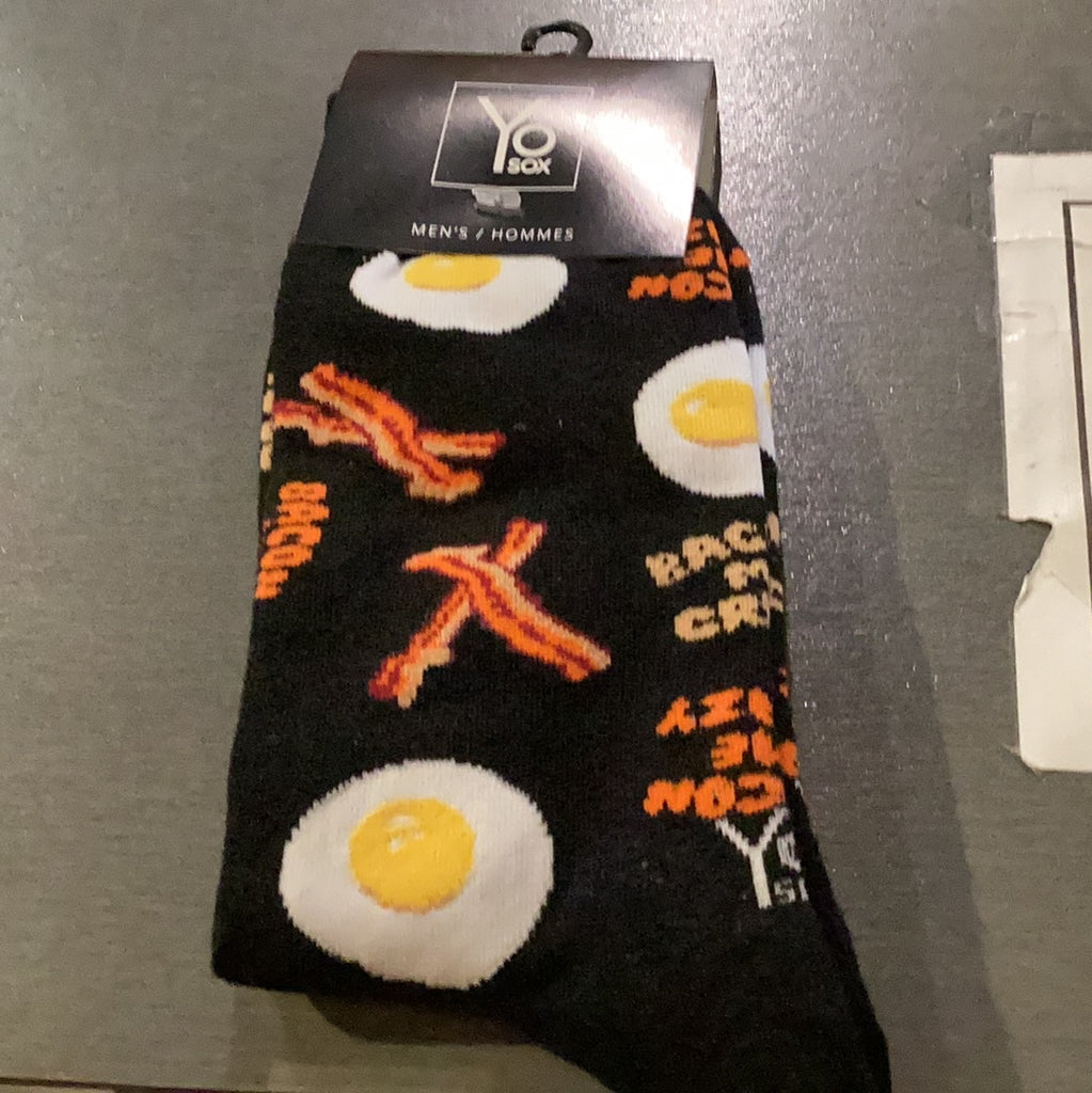 Yo Sox Bacon & Eggs Crew Socks Multi