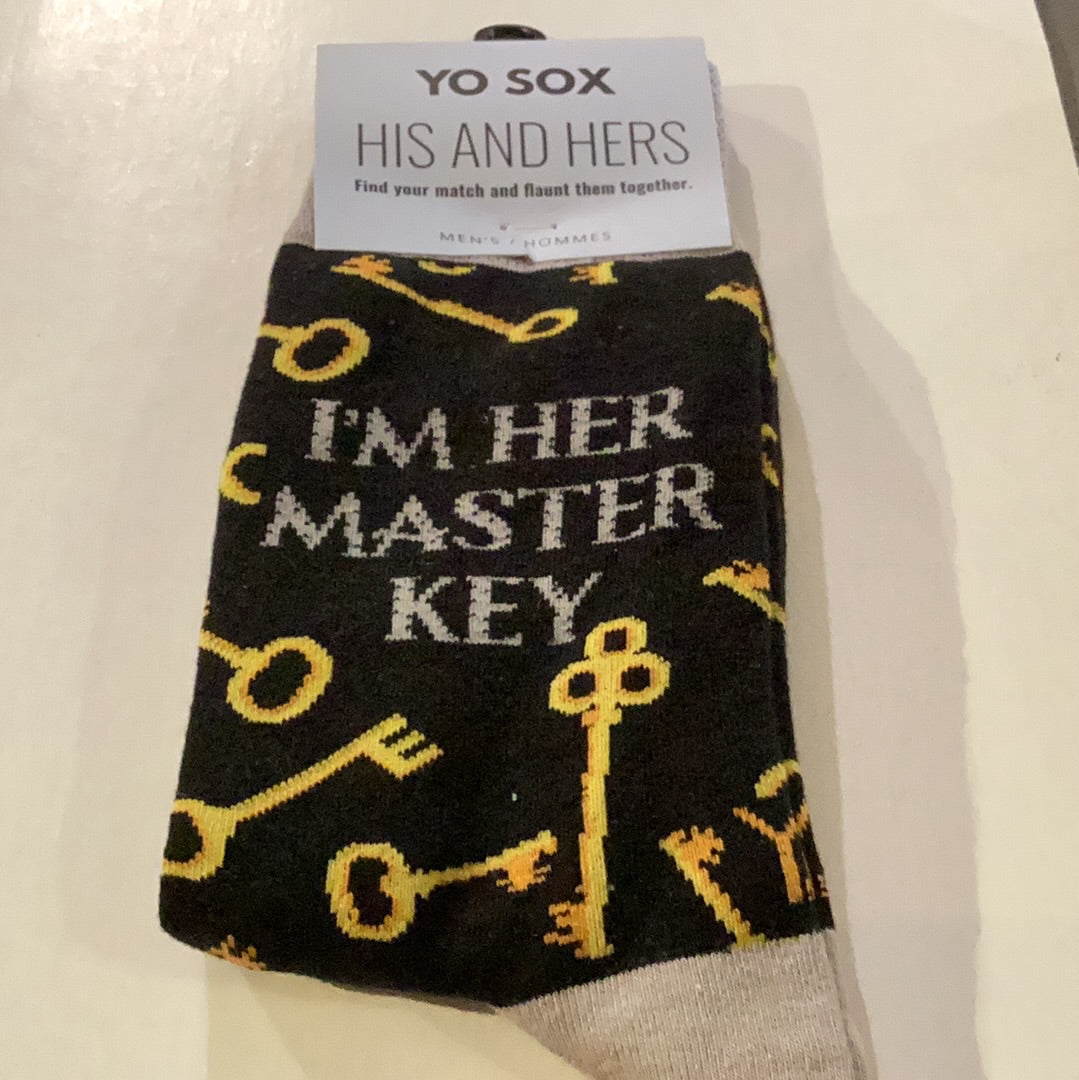 Yo Sox Master Key Crew Socks - Multi - 1 - Socks - Crew Socks