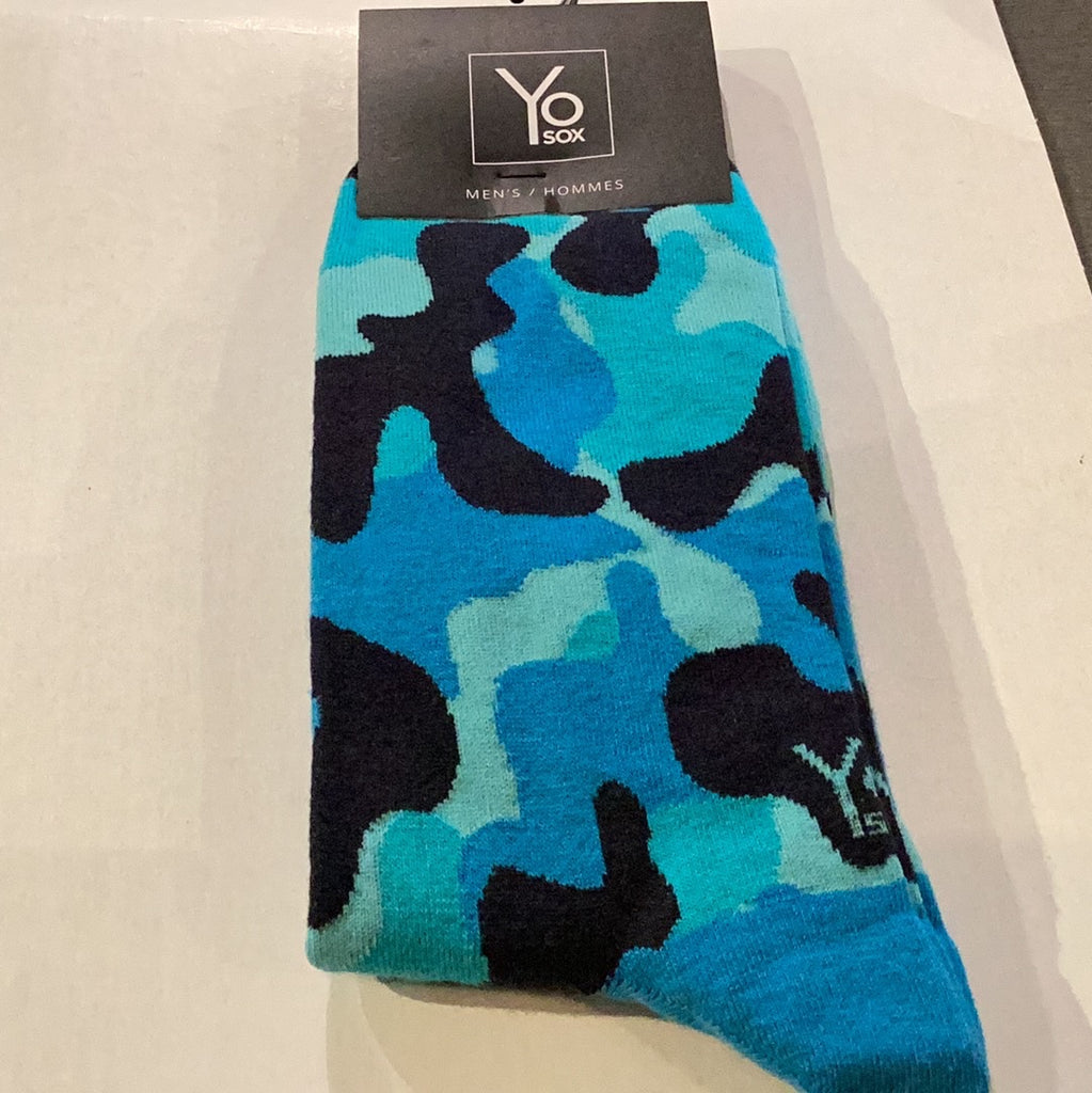 Yo Sox Camo Crew Socks Multi