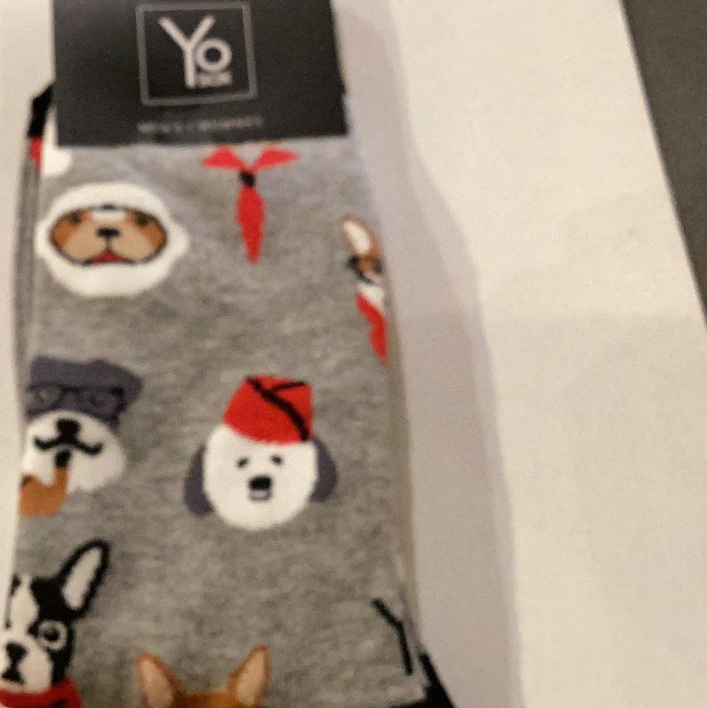 Yo Sox Doggos Crew Socks Multi