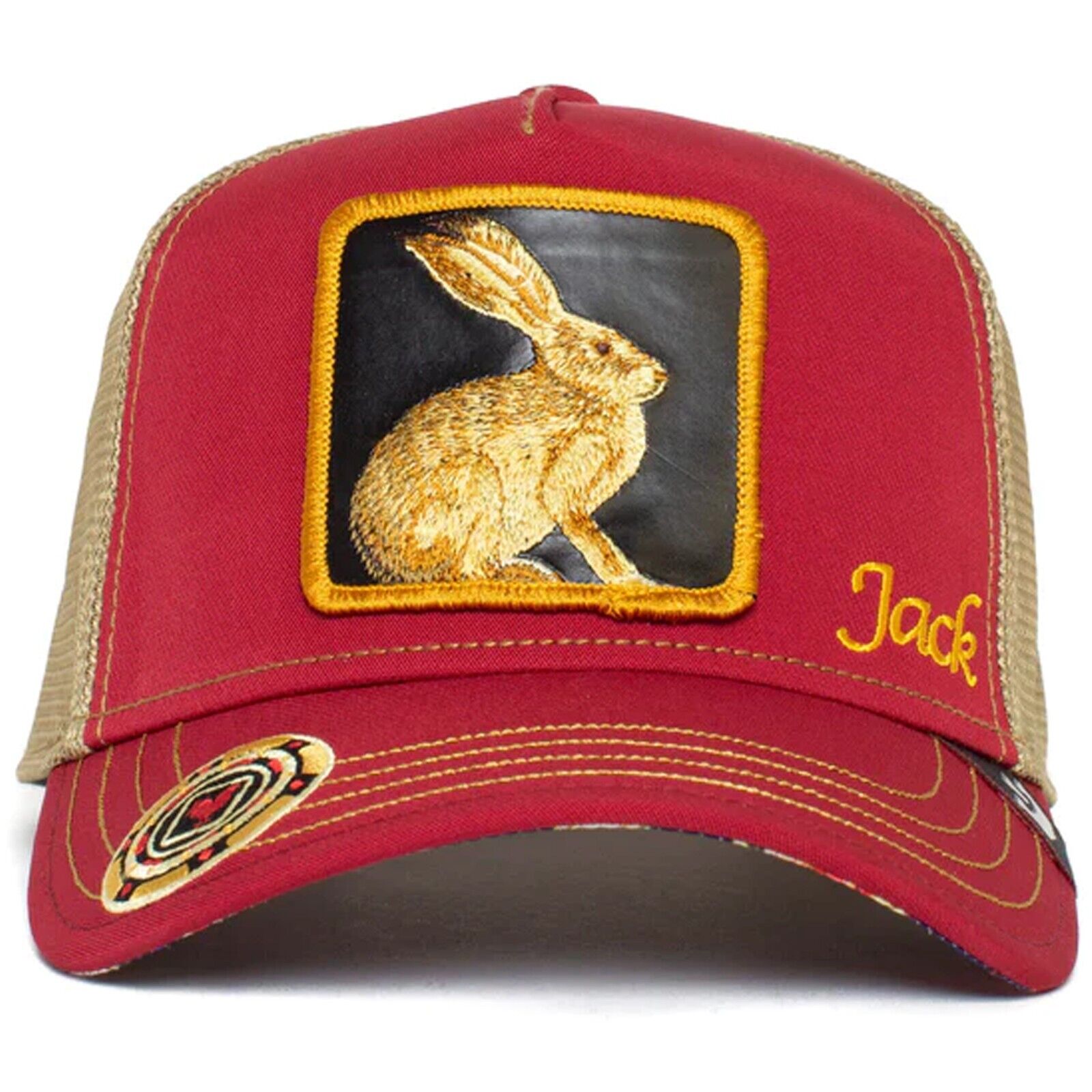 Goorin Bros. Jacked Rabbit Trucker Cap - Red - 1 - Accessories - Brimmed Hats