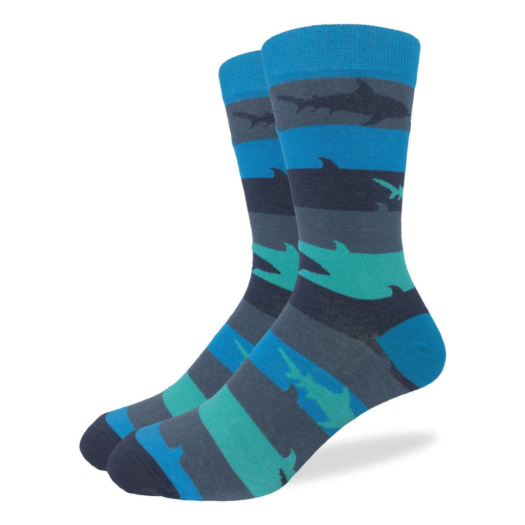 Good Luck Sock Aqua Shark Week Socks Multi