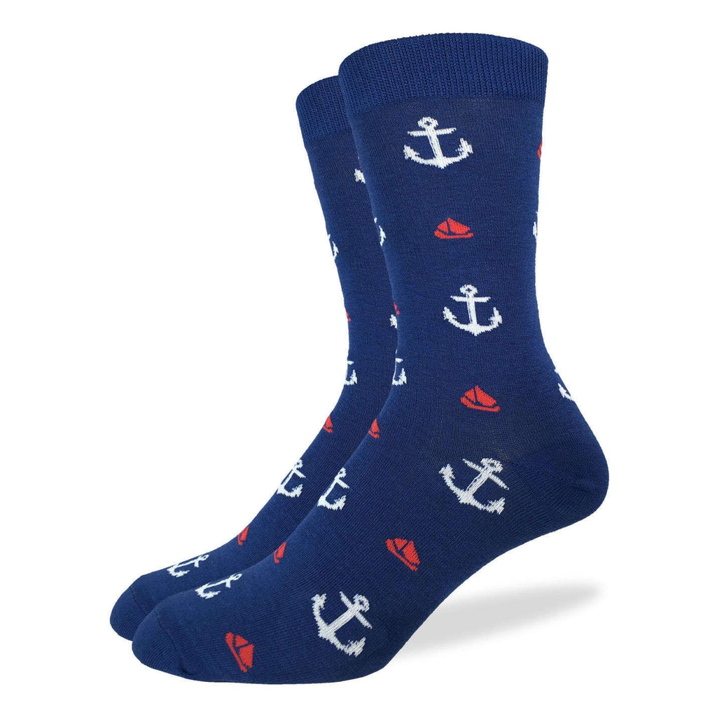 Good Luck Sock Navy Anchors & Boats Socks Multi