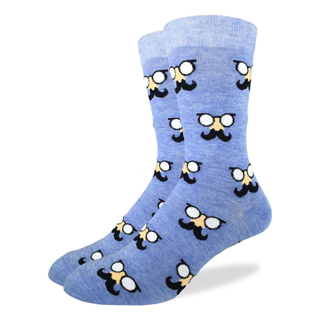 Good Luck Sock Blue Moustache Socks Multi