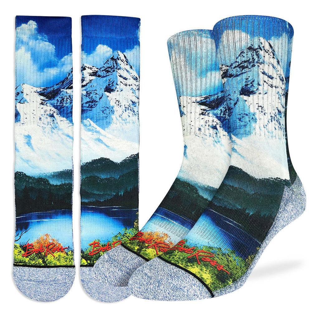 Good Luck Sock Bob Ross, Mountain & Lake Socks Multi