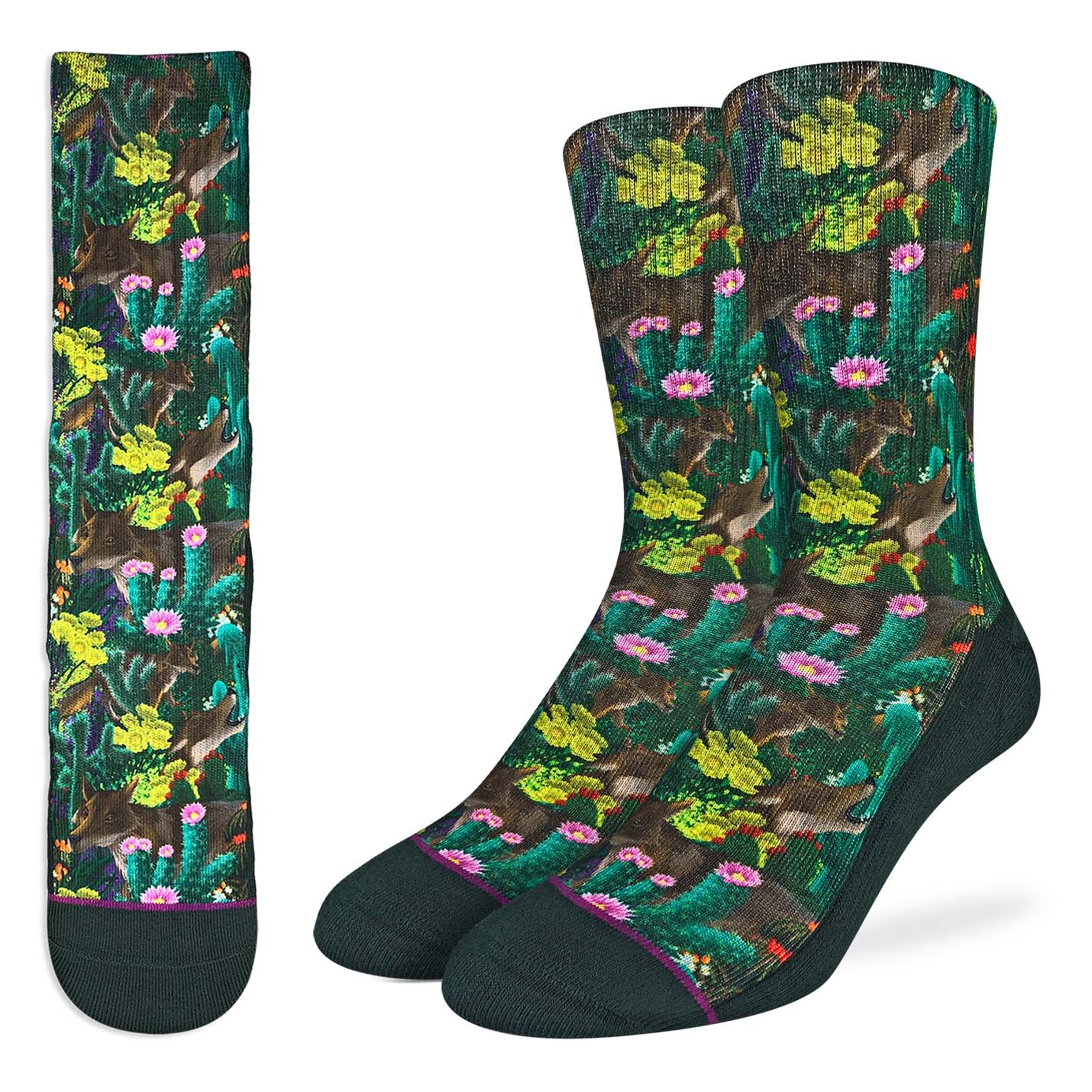 Good Luck Sock Cactus Coyotes Socks Multi