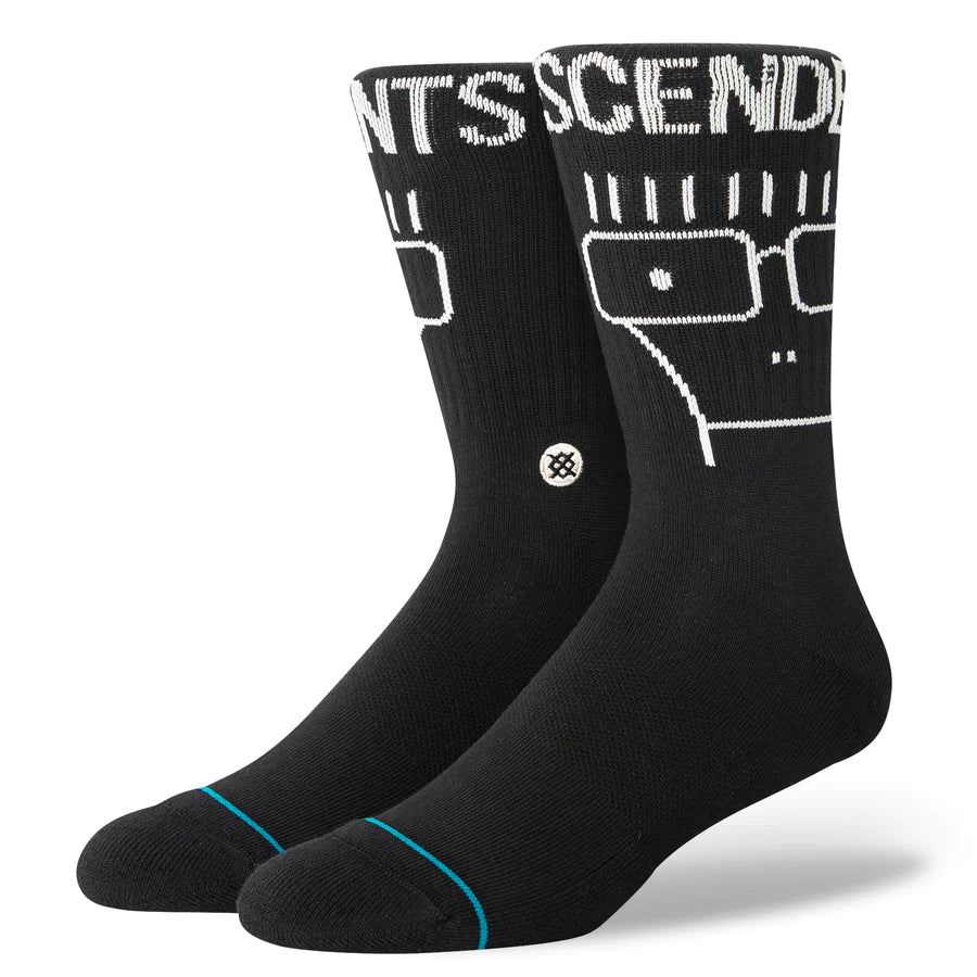 Stance Descendents Crew Socks - Washed Black - 1 - Socks - Crew Socks