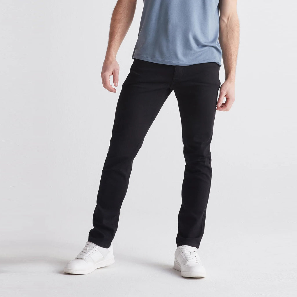 Du/er Performance Denim Slim Jeans Black