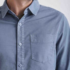 'Du/er Performance Oxford Shirt' in 'Sea' colour