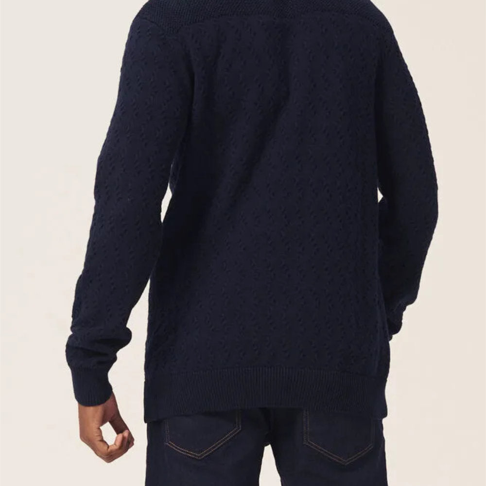 Garcia 100% Cotton Logo Jumper Blue