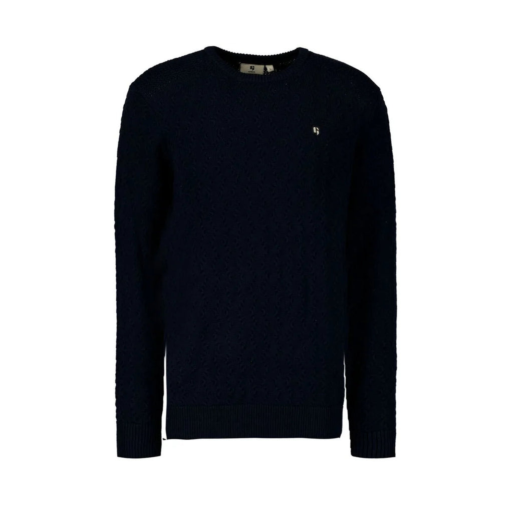 Garcia 100% Cotton Logo Jumper Blue
