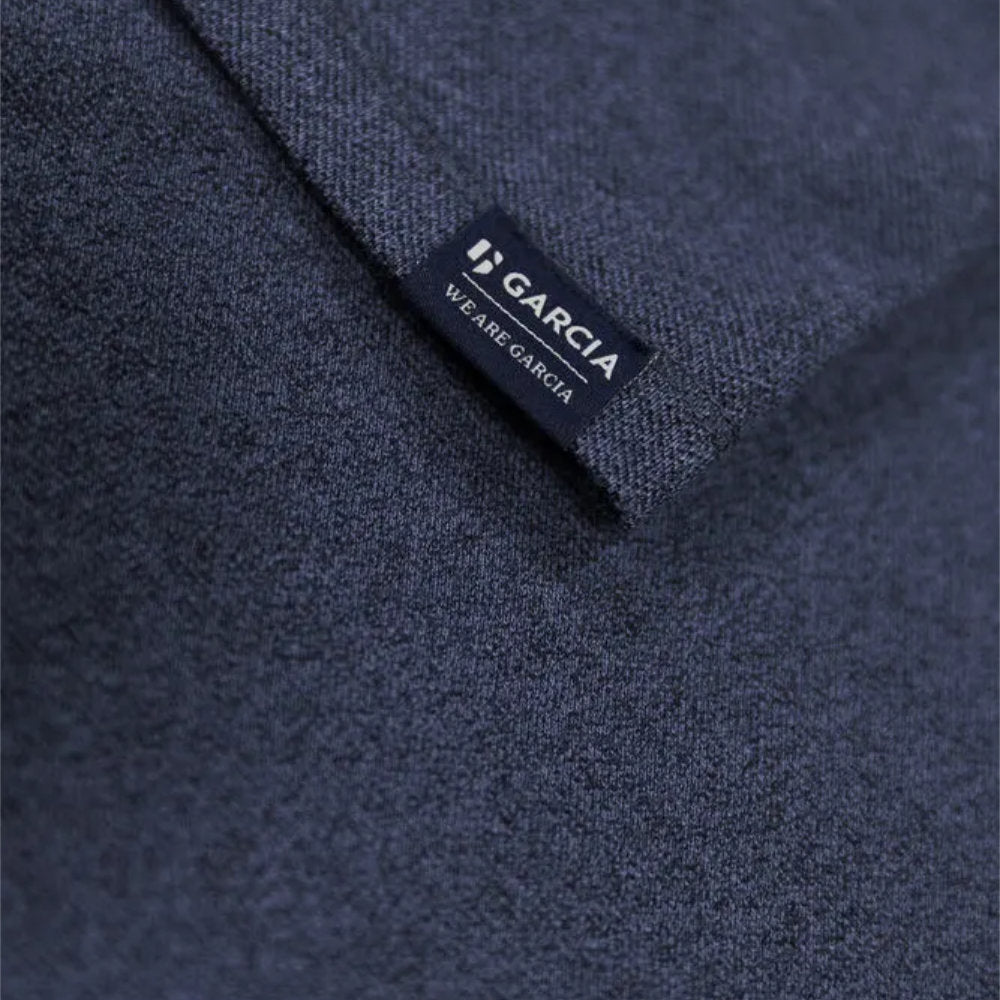 Garcia Cotton Blend Long Sleeve T-Shirt Blue