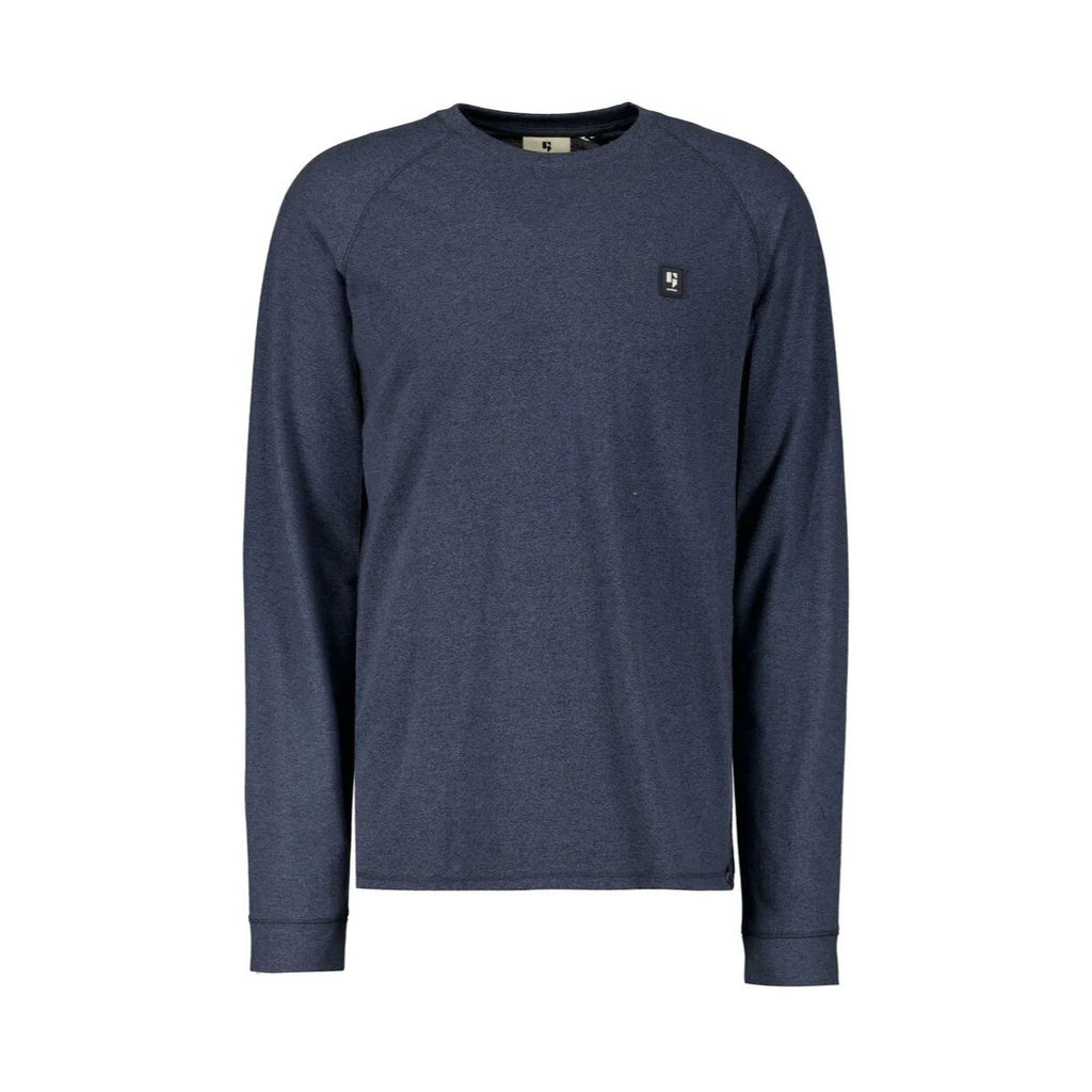 Garcia Cotton Blend Long Sleeve T-Shirt Blue