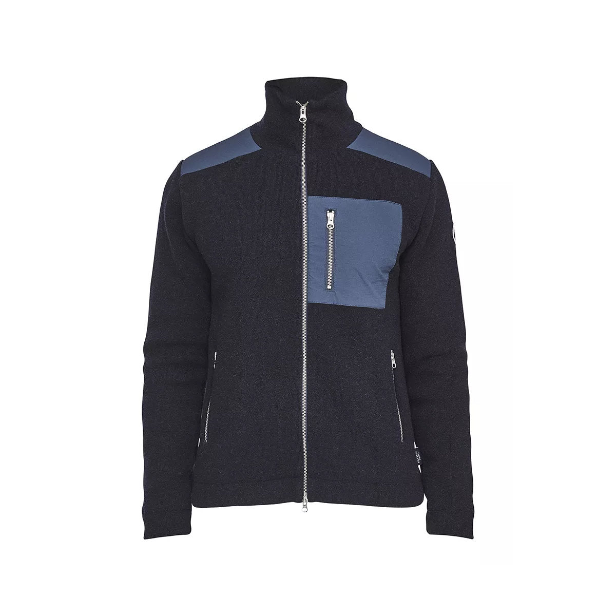 Holebrook Wilhelm Full-Zip Windproof Jacket - Navy - 4 - Tops - Zip Sweaters