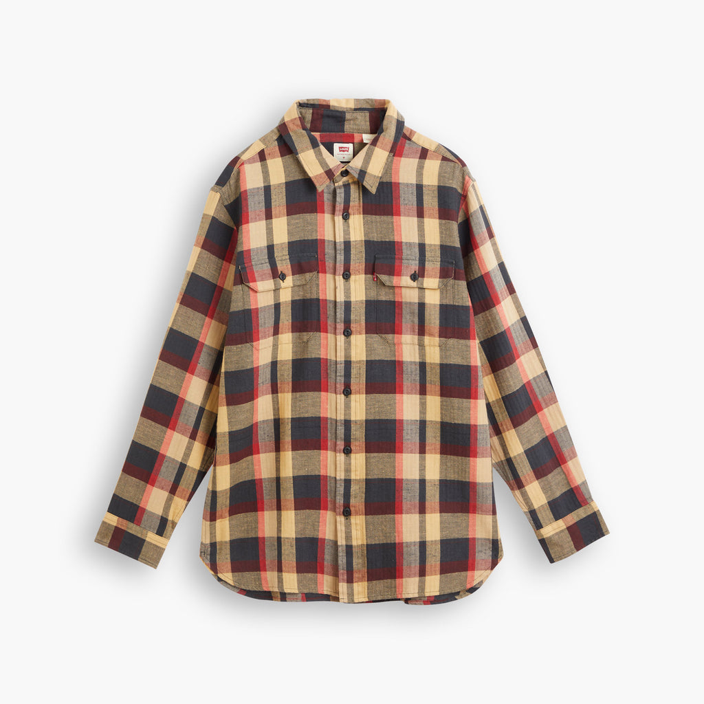 Levis Classic Worker Shirt Medina Curry Plaid