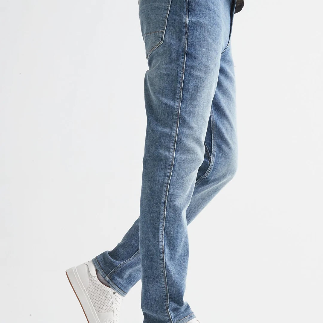 Du/er Performance Denim Slim Jeans Aged Grey