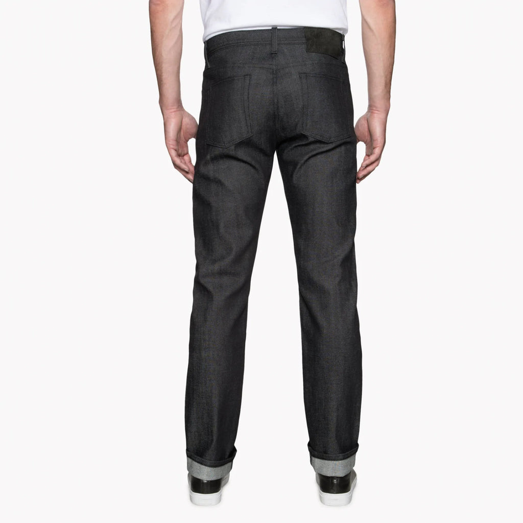 Naked & Famous Blue Smoke Stretch Selvedge - Weird Guy Dark Indigo/White